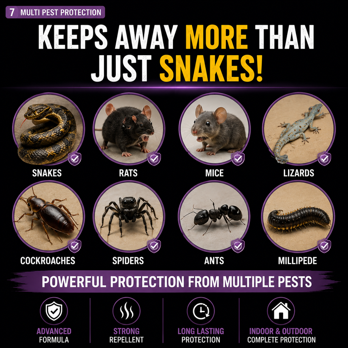 Snake repellent tablets (PACK OF 32)