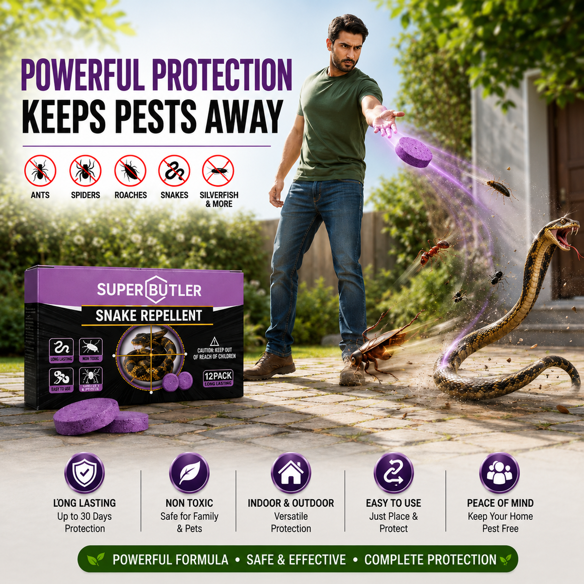 Snake repellent tablets (PACK OF 32)